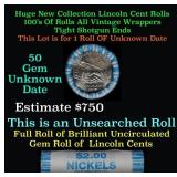 BU Shotgun Jefferson 5c roll, 2004 Peace 40 pcs Ba