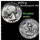 1970-p Washington Quarter 25c Grades GEM+ Unc