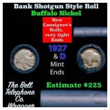 Buffalo Nickel Shotgun Roll in Old Bank Style 