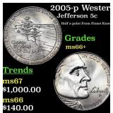 2005-p Western Waters Jefferson Nickel Westward Jo