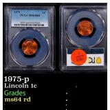 PCGS 1975-p Lincoln Cent 1c ms64 rd PCGS
