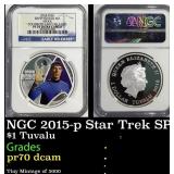 NGC NGC 2015-p Star Trek SPOCK 1oz Silver $1 Austr