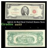 1963A $2 Red Seal United States Note Grades Select