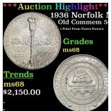*Highlight* 1936 Norfolk Old Commem Half Dollar Ne