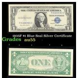 1935F $1 Blue Seal Silver Certificate Grades Choic