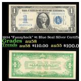 1934 "Funnyback" $1 Blue Seal Silver Certificate G