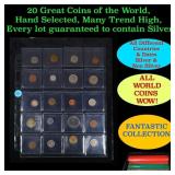 20 Great Coins of the World, hand selected, many t