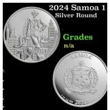 2024 Samoa 1 oz Silver DC Comics The Joker Coin