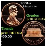 2001-s Proof Lincoln Cent 1c pr70 rd DCAM SEGS