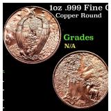 1oz .999 Fine Copper Bullion Round - Laborless Day