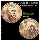 2009-d James K. Polk - Position B Presidential Dol