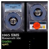 PCGS 1965 SMS Roosevelt Dime 10c sp65 PCGS