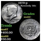 1979-p Kennedy Half Dollar 50c Grades GEM++ Unc