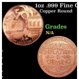 1oz .999 Fine Copper Bullion Round - Laborless Day
