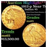 *Highlight* 1912-p Gold Indian Half Eagle Near Top