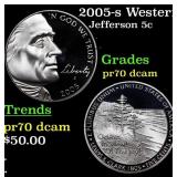 2005-s Western Waters Proof Jefferson Nickel Westw