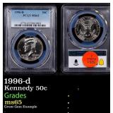 PCGS 1996-d Kennedy Half Dollar 50c ms65 PCGS