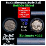 Buffalo Nickel Shotgun Roll in Old Bank Style 