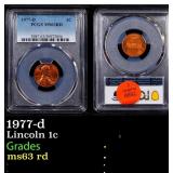 PCGS 1977-d Lincoln Cent 1c ms63 rd PCGS