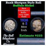 Buffalo Nickel Shotgun Roll in Old Bank Style 