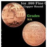 1oz .999 Fine Copper Bullion Round - Laborless Day