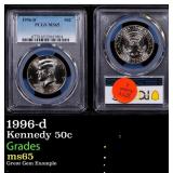 PCGS 1996-d Kennedy Half Dollar 50c ms65 PCGS