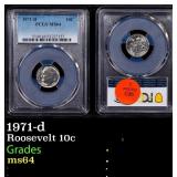 PCGS 1971-d Roosevelt Dime 10c ms64 PCGS