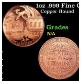 1oz .999 Fine Copper Bullion Round - Laborless Day