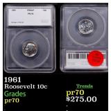 1961 Proof Roosevelt Dime 10c pr70 SEGS