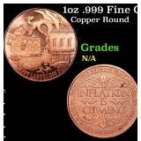 1oz .999 Fine Copper Bullion Round - Laborless Day