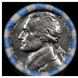 BU Shotgun Jefferson 5c roll, 1981-p 40 pcs Bank $