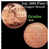 1oz .999 Fine Copper Bullion Round - Laborless Day