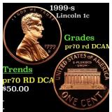 1999-s Proof Lincoln Cent 1c pr70 rd DCAM SEGS