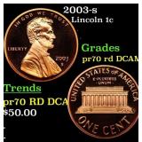 2003-s Proof Lincoln Cent 1c pr70 rd DCAM SEGS