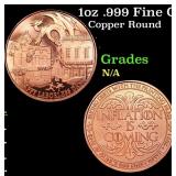 1oz .999 Fine Copper Bullion Round - Laborless Day