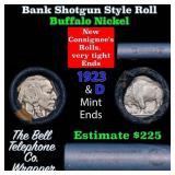 Buffalo Nickel Shotgun Roll in Old Bank Style 