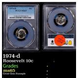 PCGS 1974-d Roosevelt Dime 10c ms65 PCGS