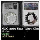 NGC NGC 2016 Star Wars Classic Darth Vader 1oz Sil