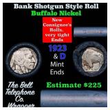 Buffalo Nickel Shotgun Roll in Old Bank Style 