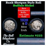 Buffalo Nickel Shotgun Roll in Old Bank Style 