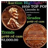 ***Auction Highlight*** 1959 Proof Lincoln Cent TO