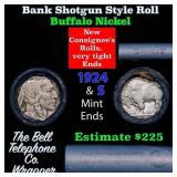 Buffalo Nickel Shotgun Roll in Old Bank Style 