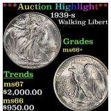 *Highlight* 1939-s Walking Liberty Half Dollar 50c