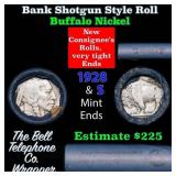 Buffalo Nickel Shotgun Roll in Old Bank Style 
