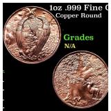 1oz .999 Fine Copper Bullion Round - Laborless Day