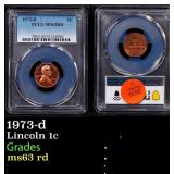PCGS 1973-d Lincoln Cent 1c ms63 rd PCGS