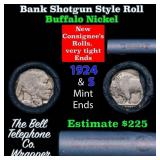 Buffalo Nickel Shotgun Roll in Old Bank Style 