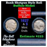 Buffalo Nickel Shotgun Roll in Old Bank Style 