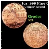 1oz .999 Fine Copper Bullion Round - Laborless Day