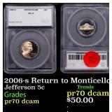 2006-s Return to Monticello Proof Jefferson Nickel
